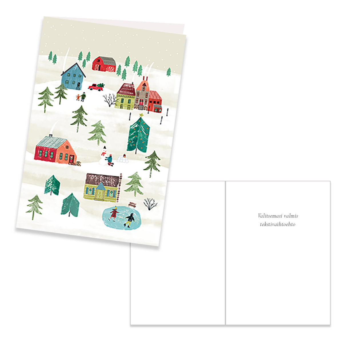 Vikt julkort, Julbyn