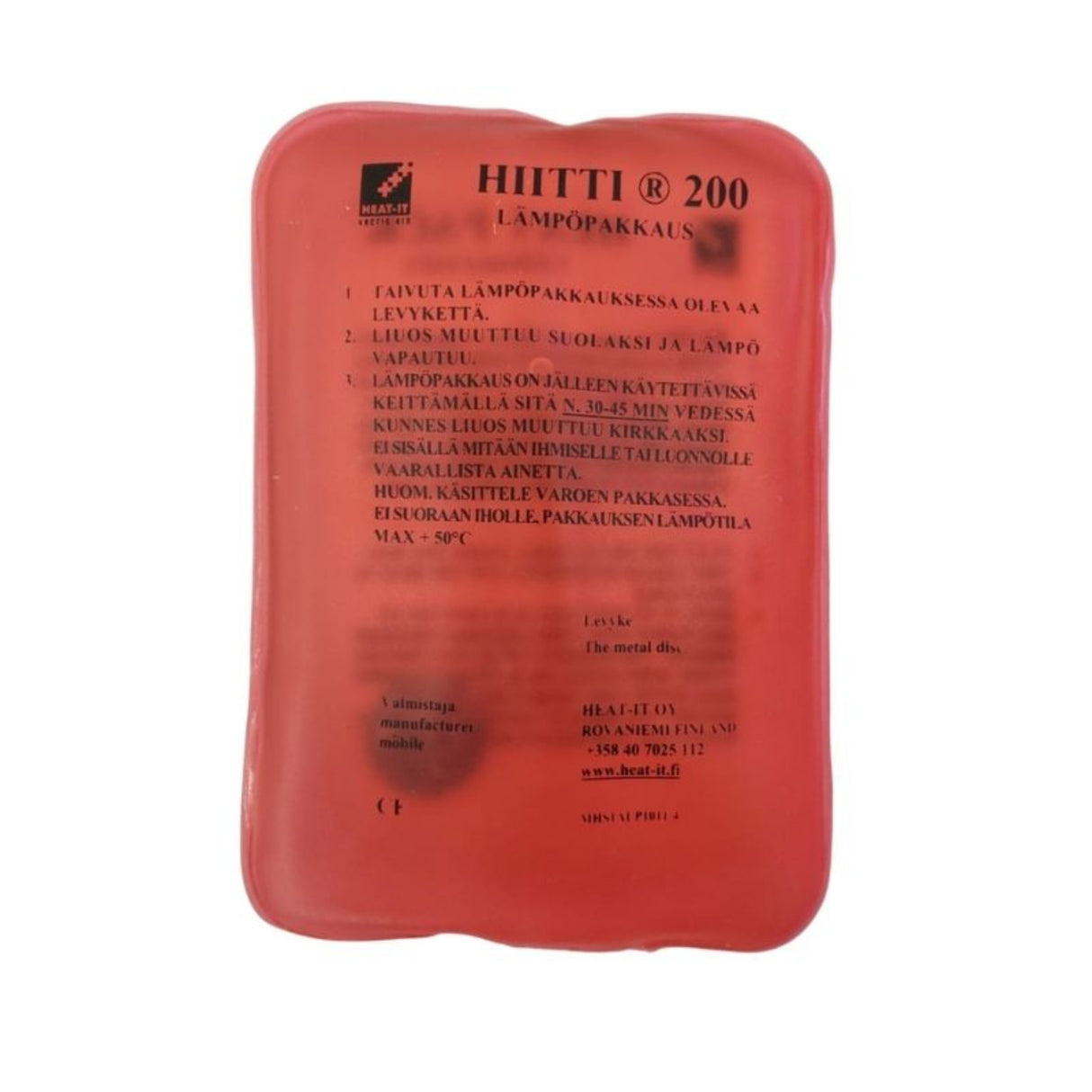Hiitti 200 uudelleen lämmitettävä lämpöpakkaus 2kpl