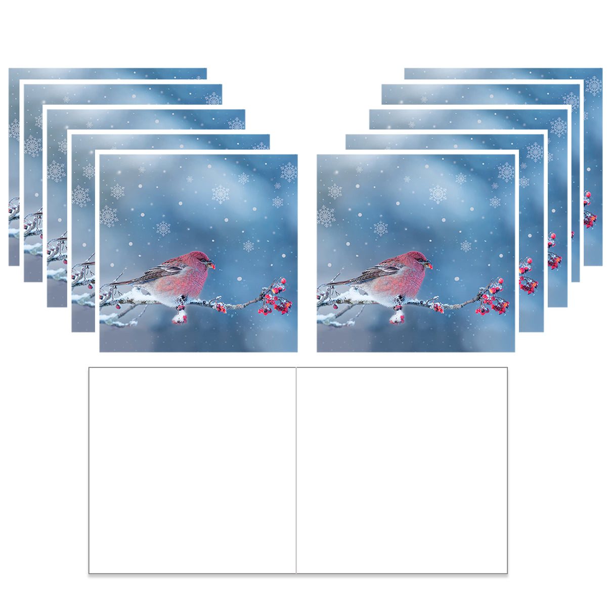 Julkort Tallbit 10 st utan text