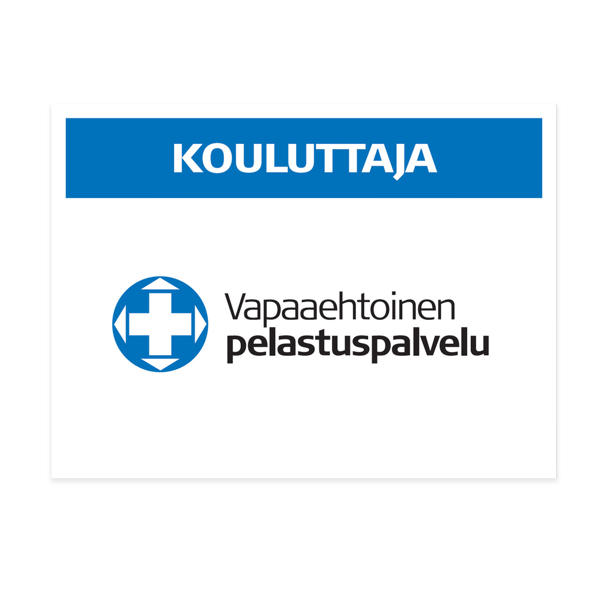 Vapepa-selkämerkki KOULUTTAJA
