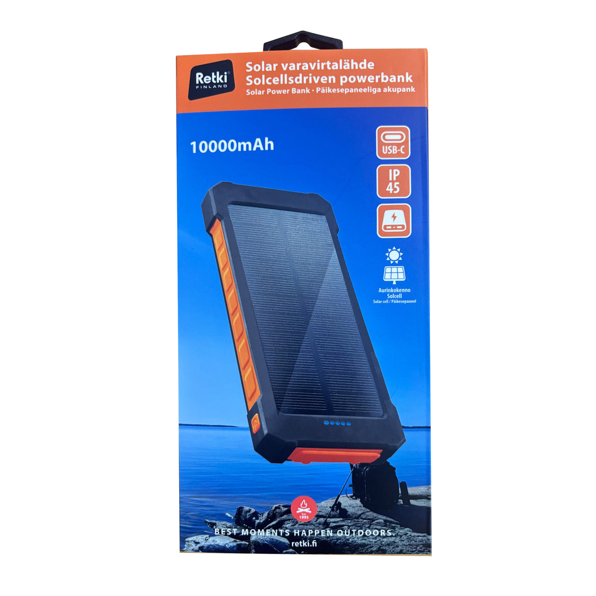 Varavirtalähde 10000mAh Solar Powerbank