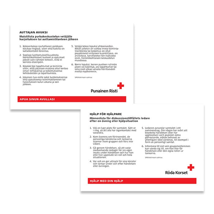 Auttajan avuksi -purkukortti