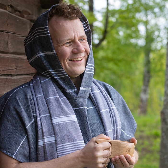 Hamam-kylpyponcho unisex