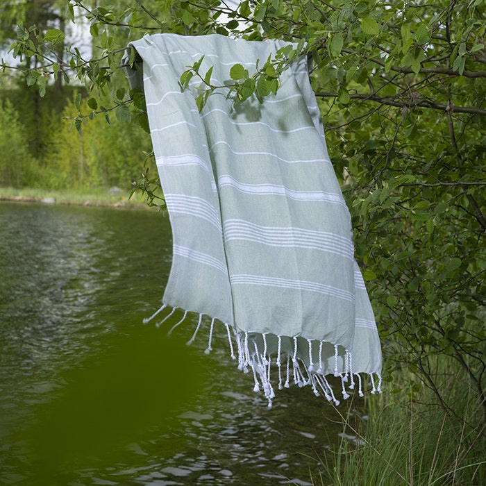 Hamam-pyyhe 80 x 150 cm, vaaleanvihreä