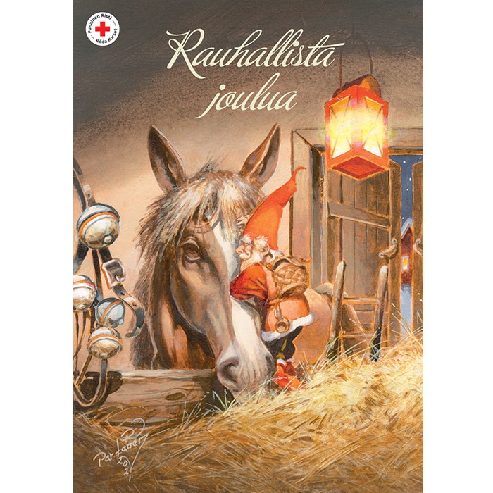 Joulukortti Tallitonttu