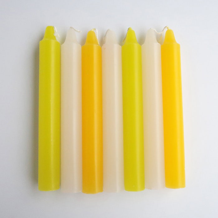 Kruunukynttilät 7 kpl Ilo-kynttiläkimppu, kevät