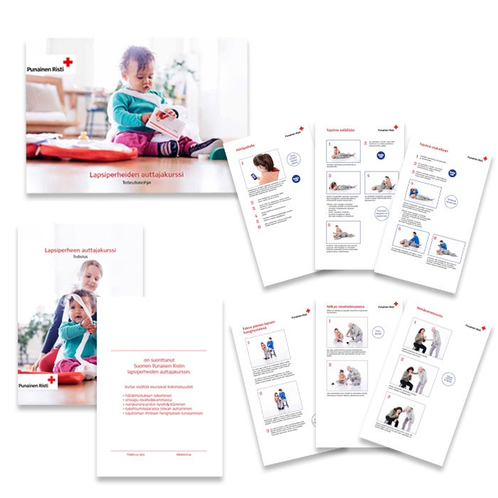 Lapsiperheiden auttajakurssin materiaalipaketti