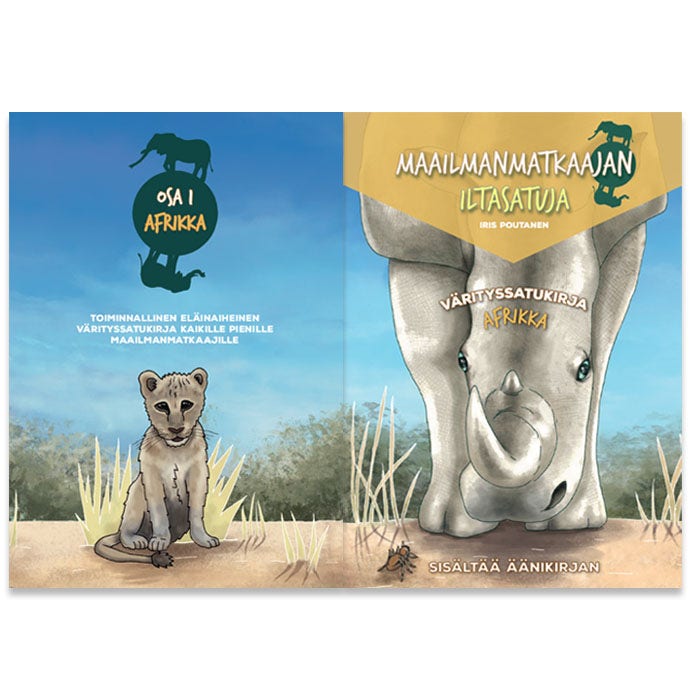 Värityssatukirja Maailmanmatkaajan iltasatuja