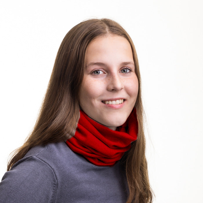 Tubhalsduk av merinoull, beige