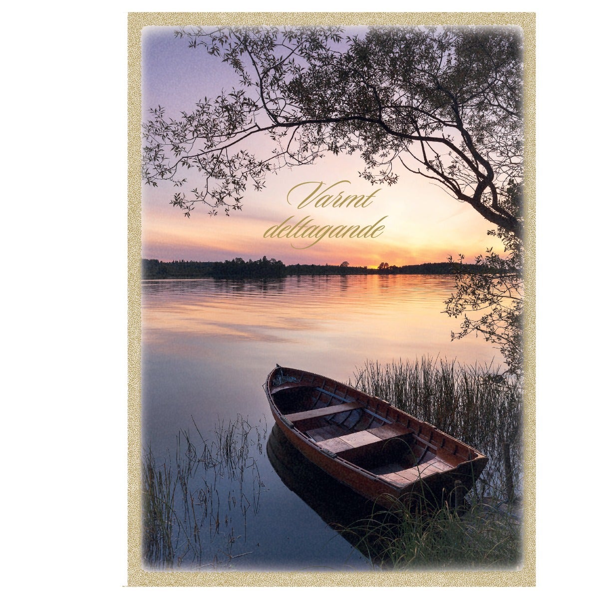 Kondoleansadress Solnedgång, svensk