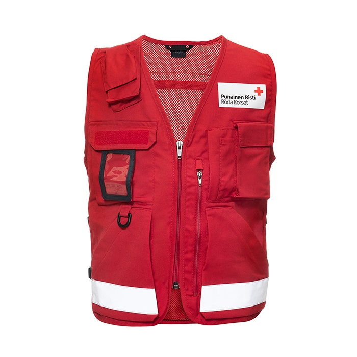 Liivissä on rinnassa kaksikielinen logo