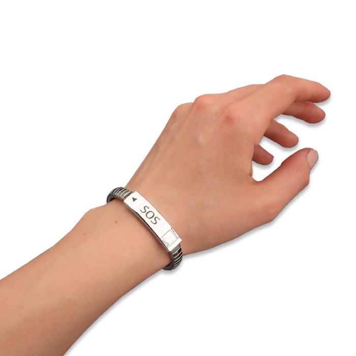 SOS venyvä ranneke, pituus 16,5 cm