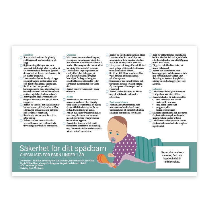 Tarkistuslista alle 1-vuotiaat