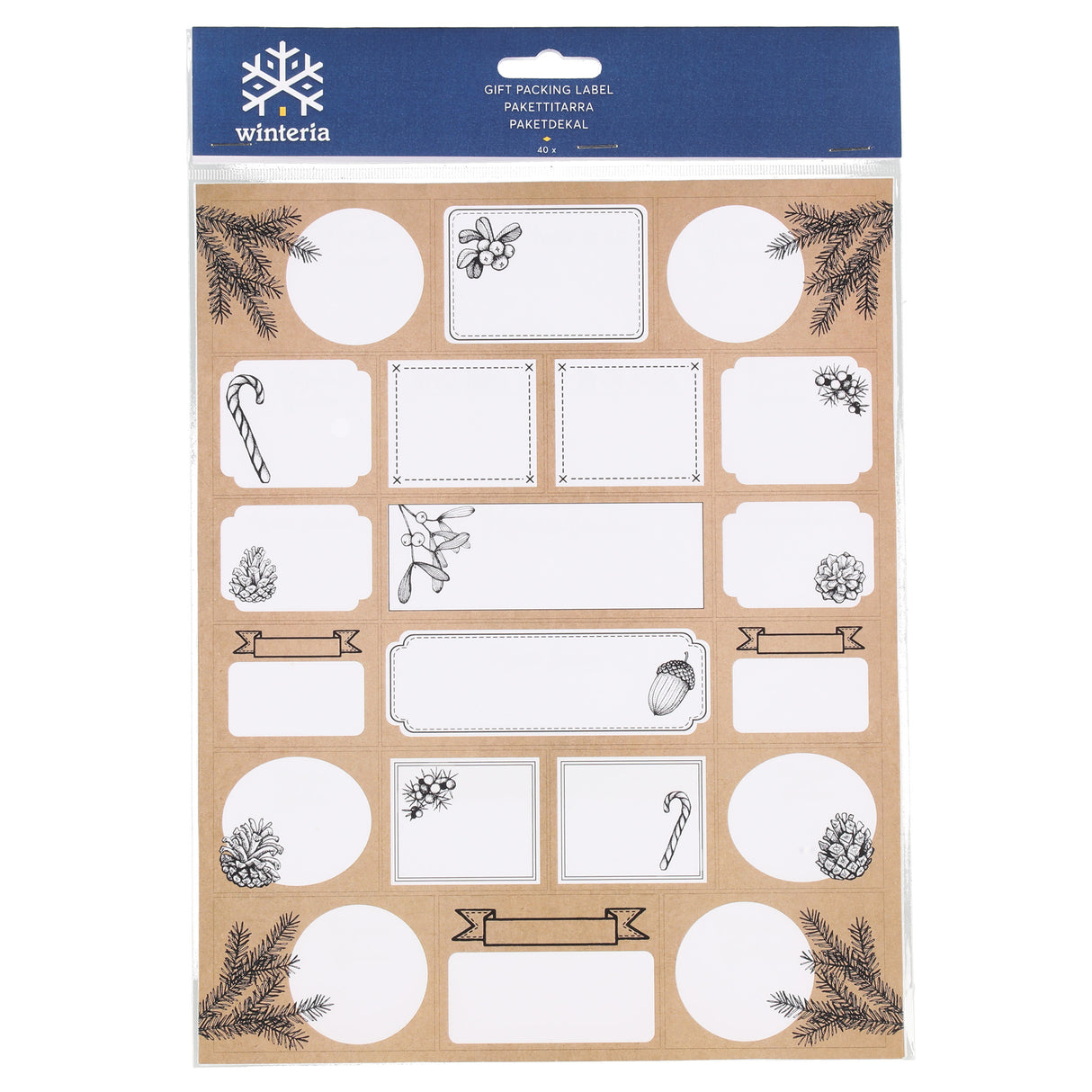 Pakettitarrat Winteria 40 kpl