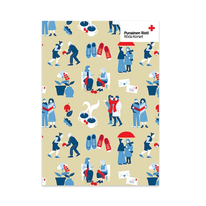 Ystävänpäivä-postikortti 2-kielinen