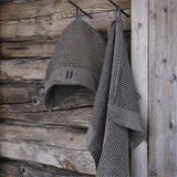 Handduk Rento svart-beige