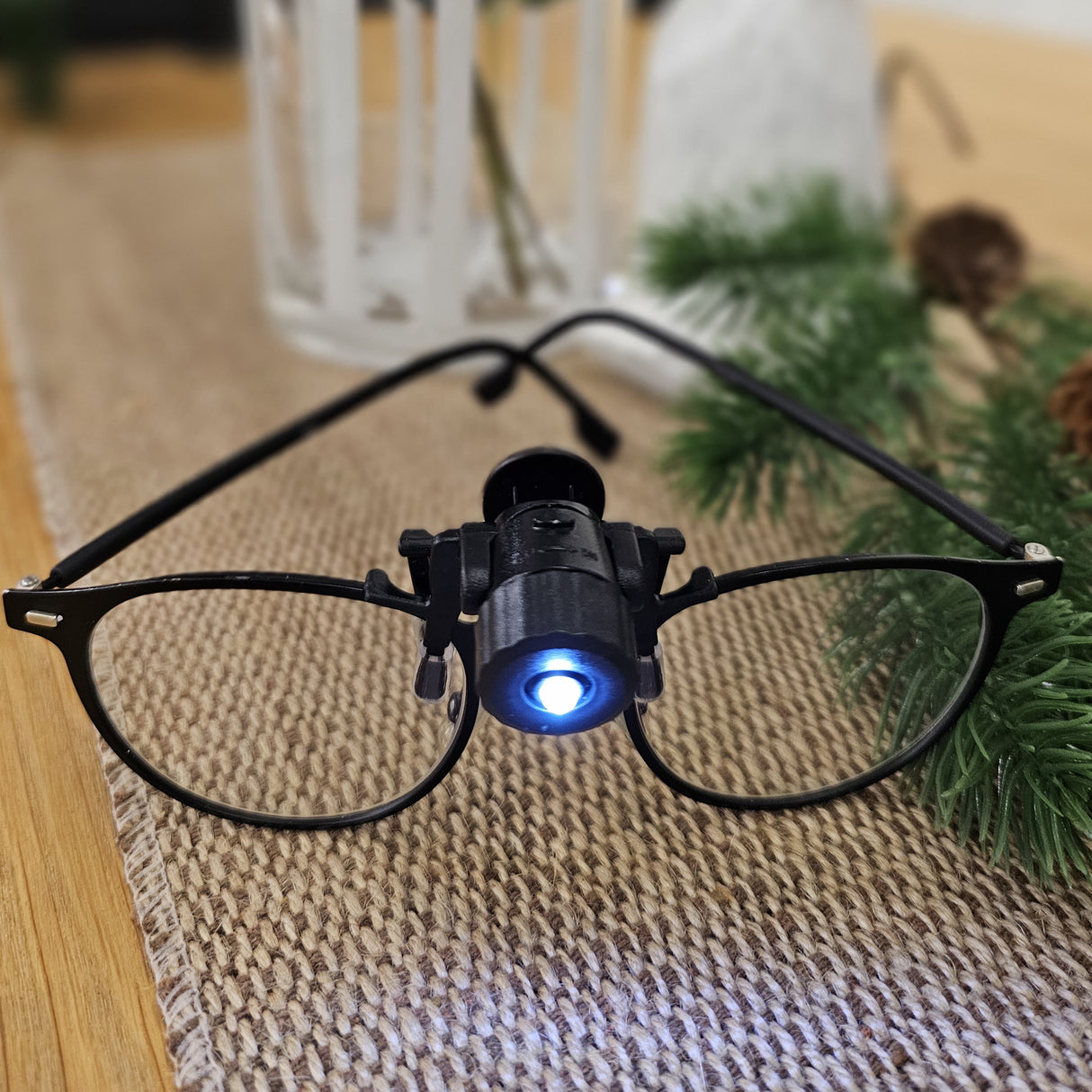 LED-valo silmälaseihin