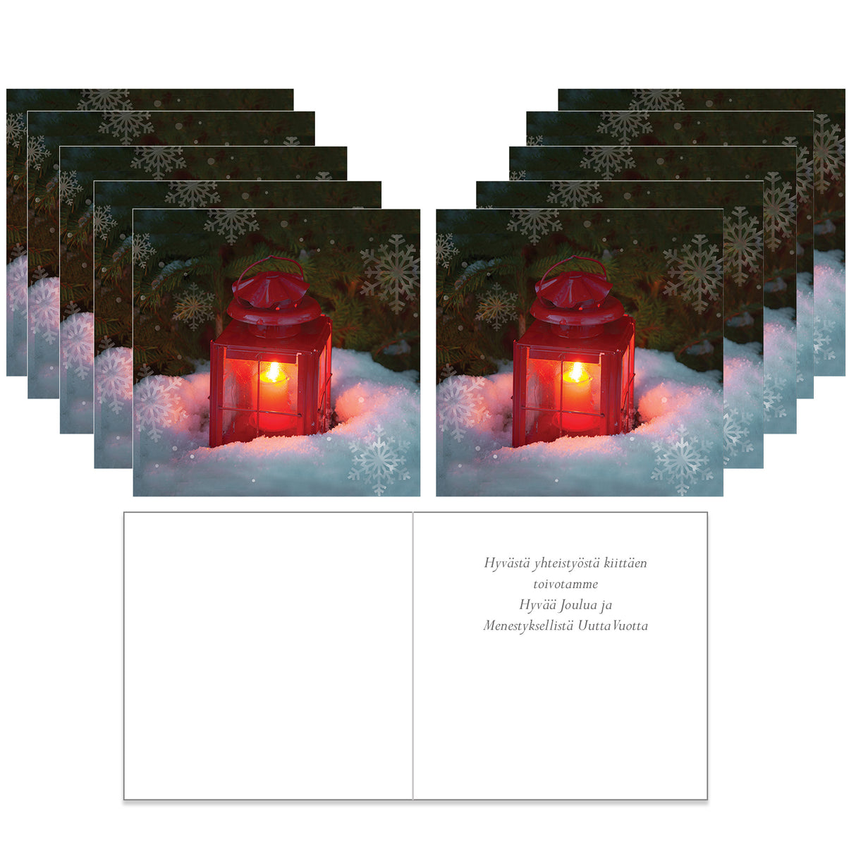 Julkort Jullykta, 10 st med finsk text