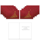 Julkort Gyllene julgran 10 st, text på finska