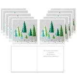 Julkort Granar, 10 st affärstext på finska