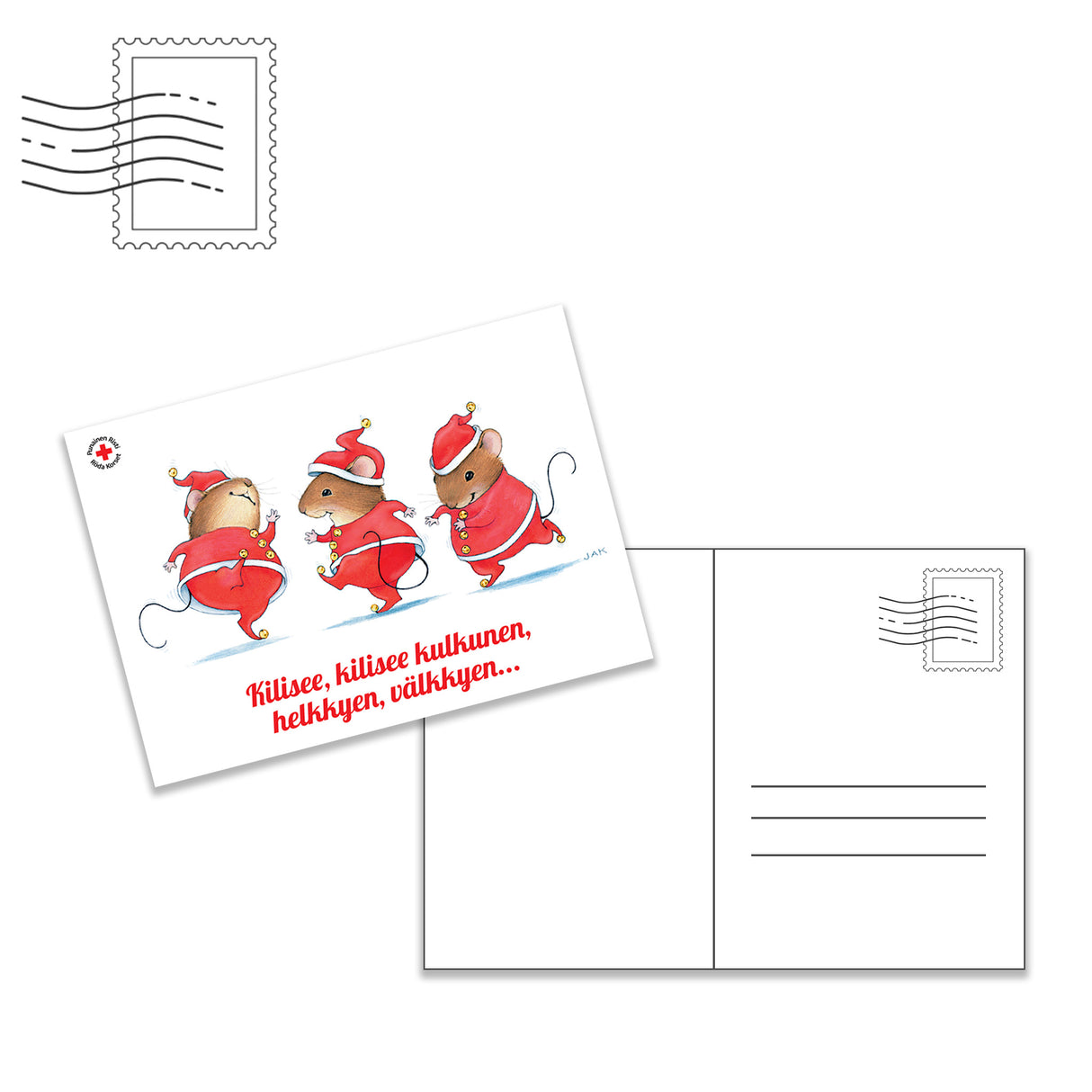 Julkort 21, Dansande möss FINSKA