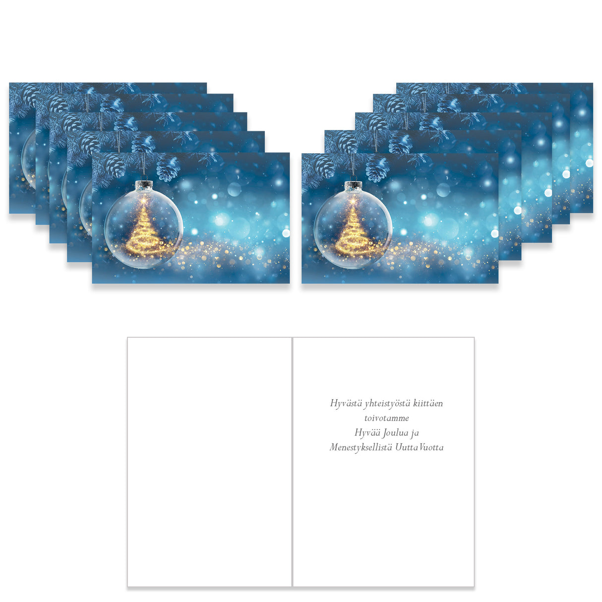 Joulukortti Joulun taikaa, 10 kpl liiketekstillä