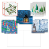 Joulukorttilajitelma 1, 10 kpl blanco