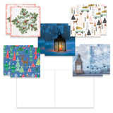 Joulukorttilajitelma 2, 10 kpl blanco