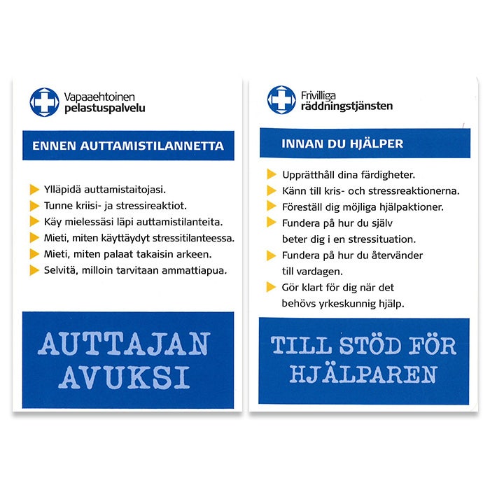 Vapepan Auttajan avuksi -kortti