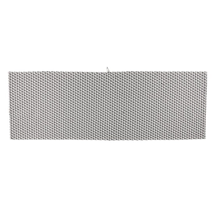 Laudeliinassa kudottu harmaavalkoinen graafinen kuvio