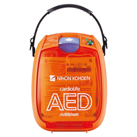 Kompaktinkokoinen japanilainen defibrillaattori