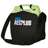 Defibrillaattoria on helppo kuljettaa kätevän kantolaukun avulla