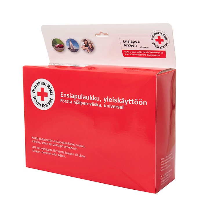 Ensiapulaukun myymäläpakkaus