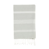 Vihreä-valkoinen hamam käsipyyhe