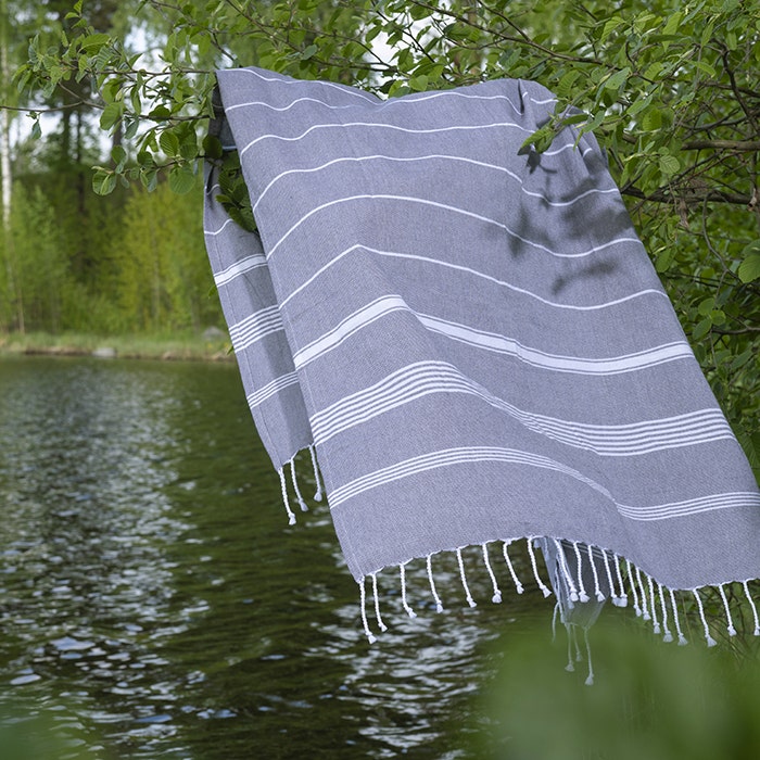 Hamam-pyyhe 80 x 150, harmaa