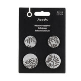 Heijastava nappipinssi kuviollinen, 4 kpl