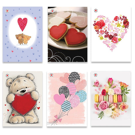 Hempeä postikorttipakkaus