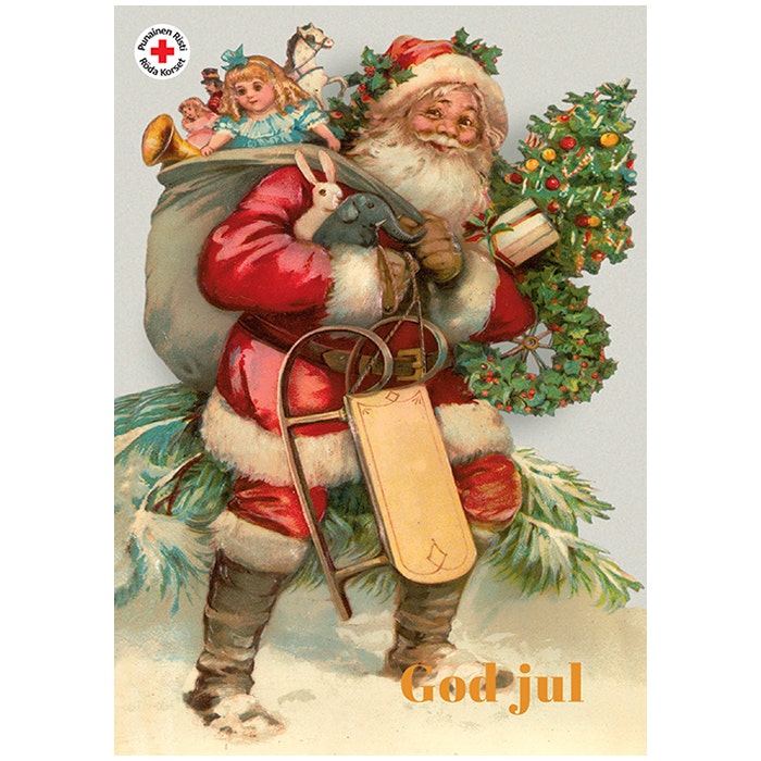 Joulukortti Joulupukki RUOTSI