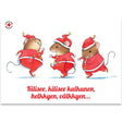 Joulukortti Tanssivat hiiret