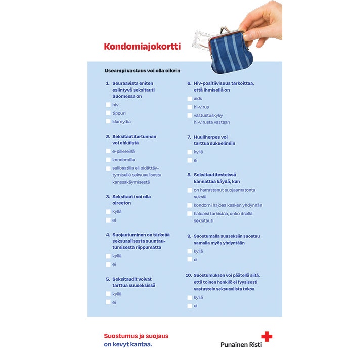 Kondomiajokortin kyselylomake