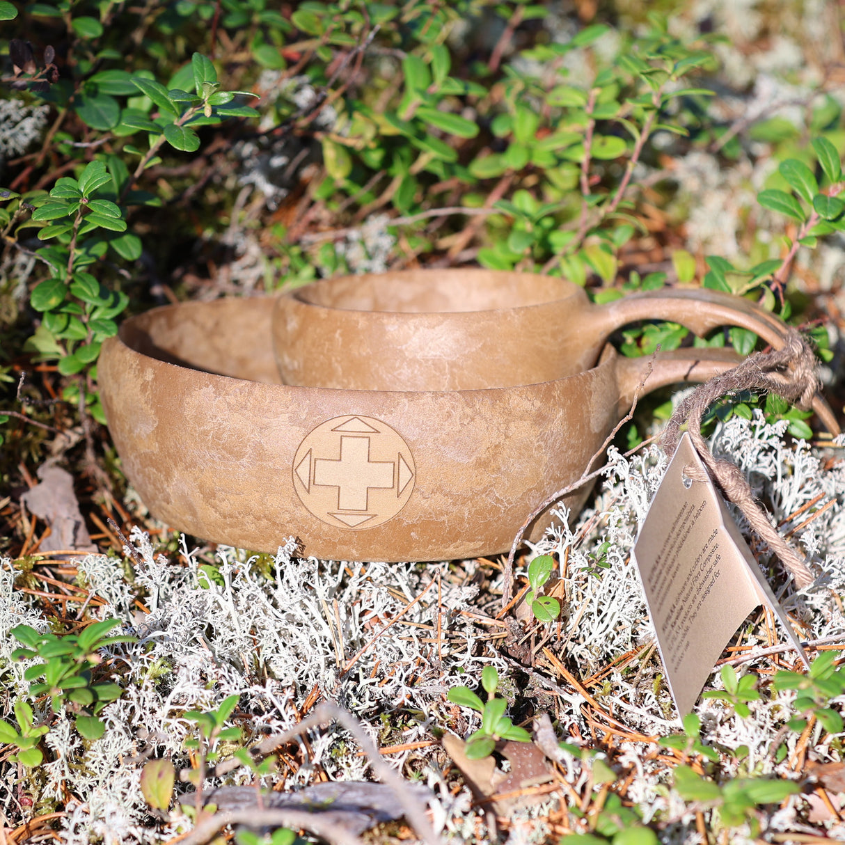 Astiasetti Kupilka Vapepa-logolla, beige