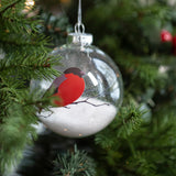 Julbollar i glas 4 st