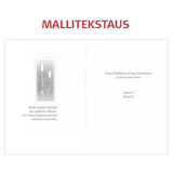 Tekstattu osanottoadressi Kynttilät