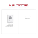 Tekstattu onnitteluadressi Punaiset ruusut