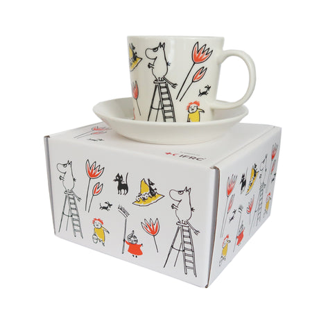 Muumiastia lahjapakkaus ABC muki & lautanen