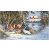 Perinteinen joulukalenteri Raimo Partasen kuvituksella.