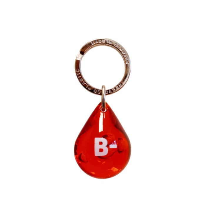 Avaimenperä Pisara veriryhmällä (norm.hinta 6 €)