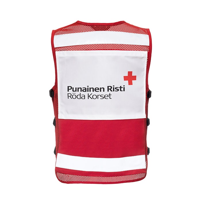 Selkämerkin saa kiinnitettyä kätevästi liiviin