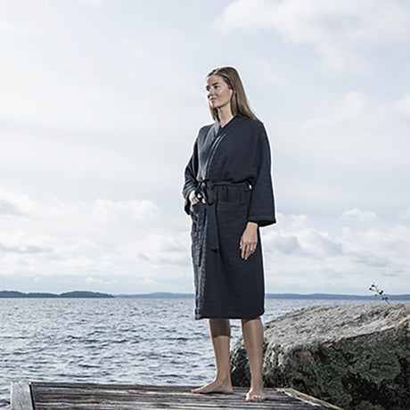 Kylpytakki Rento, tummanharmaa