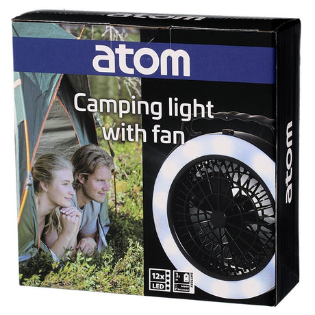 Atom retkivalo tuulettimella